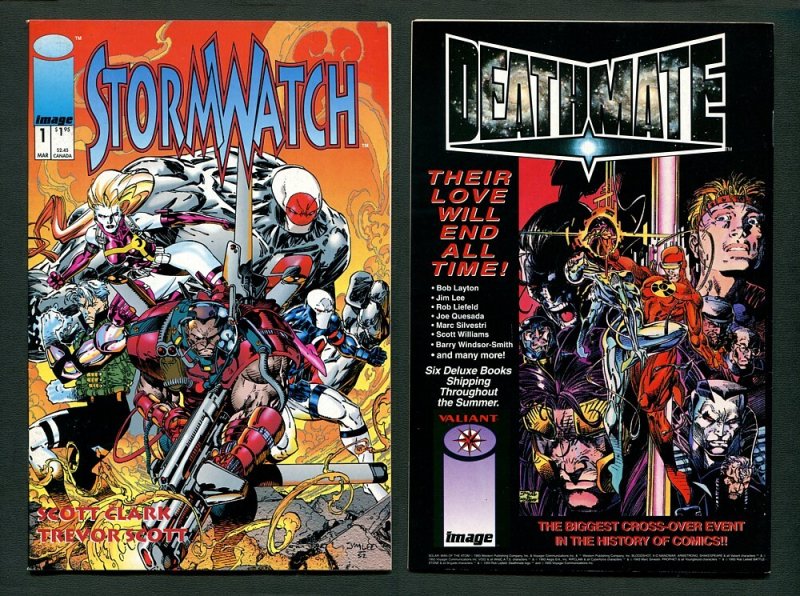 Stormwatch #1 #2 #3 #4 #5 (SET) / VFN - NM  /  Jim Lee  / Image Comics / 1993