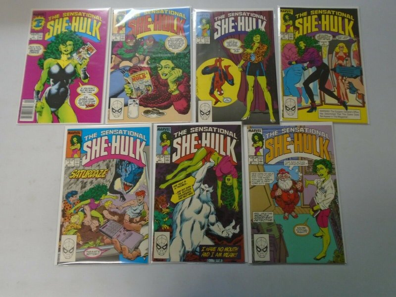 Sensational She-Hulk lot 21 different from #1-46 avg 8.5 VF+ (1989-92 1st Series