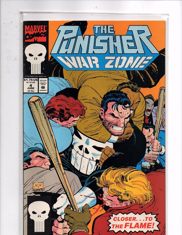 Marvel Comics Punisher War Zone #4 Chuck Dixon Story John Romita, Jr. Cover Art