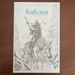 Gunslinger Spawn  #1  1:50 NM  Black And White Sketch Variant.  Capullo