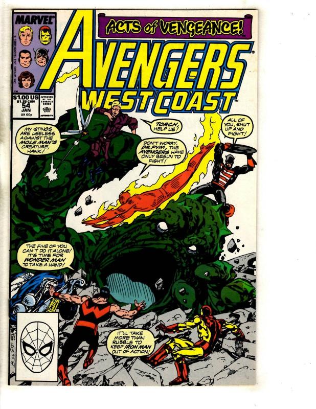 10 West Coast Avengers Marvel Comic Books # 53 54 55 56 57 58 59 60 61 62 DB3