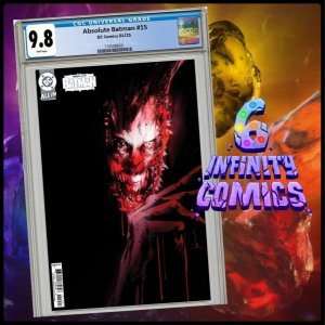 ABSOLUTE BATMAN #15 CGC 9.8 ? CVR B JOCK CARD STOCK VARIANT