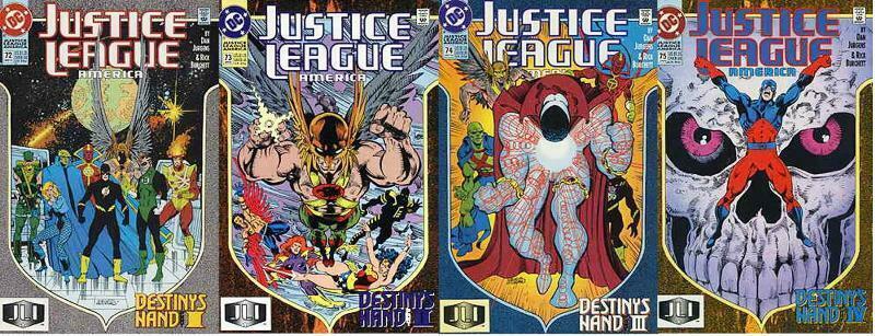 JUSTICE LEAGUE (1987) 72-75  Destiny's Hand