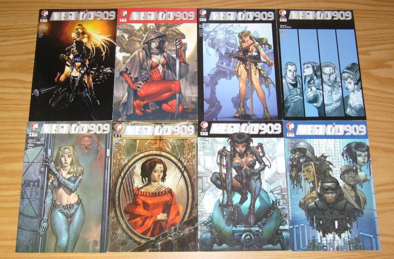 Mega City 909 #1-8 VF/NM complete series - all A variants - ddp - andrew dabb