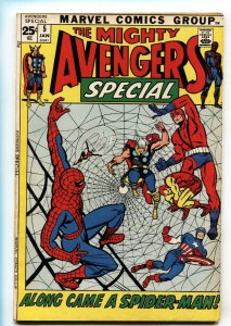 AVENGERS ANNUAL #5 comic book-Spider-Man cover-1972-Marvel