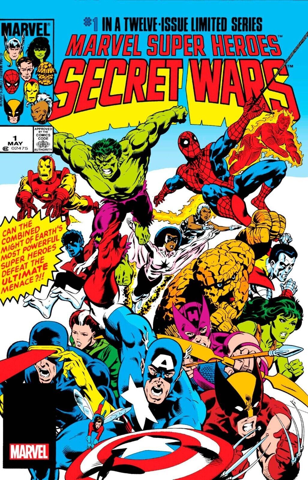 Marvel Super Heroes Secret Wars 1 Facsimile Edition NM 2024 Ships Jan 17th Comic Books