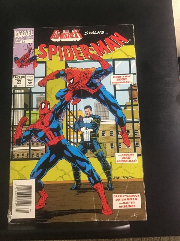 SPIDER-MAN #33 FIRST PRINT MARVEL COMICS (1993) PUNISHER 