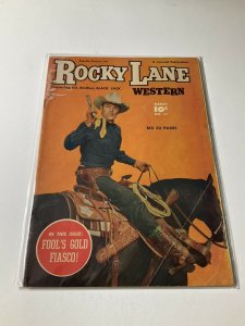 Rockey Lane Western 11 Vg Very Good 4.0 Fawcett Comics