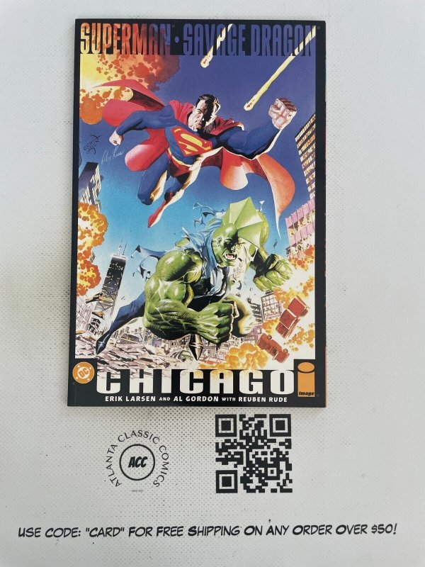 Superman Savage Dragon Chicago # 1 NM Image DC Comic Book Alex Ross Art 5 SM13