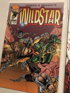 Wildstar: Sky Zero #1 & 2 lot / run : Image (1993) NM-; 1st two issues, Foil #1