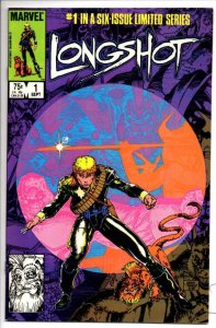 LONGSHOT #1 VF+ Art Adams, 1985, more Marvel in store