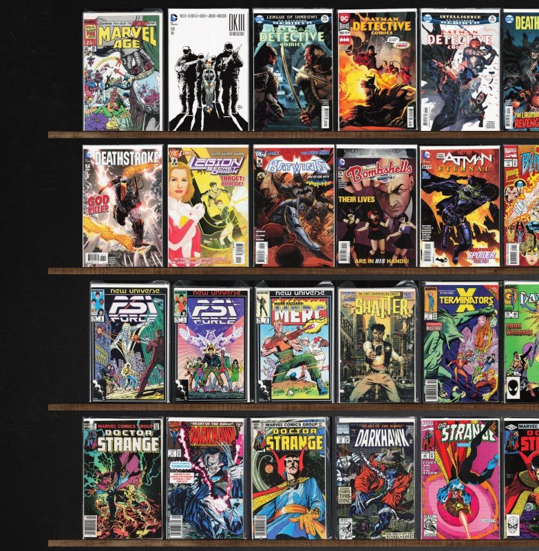 Huge Lot 140+ Comics with Doctor Strange, Deathstroke, Detective Comics & More!