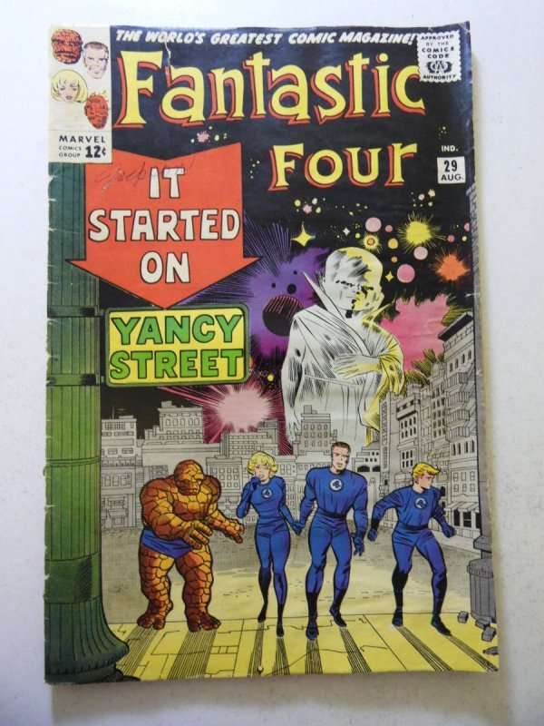 Fantastic Four #29 (1964) GD/VG Condition moisture damage