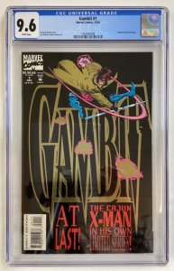 Gambit #1 (X-Men) - CGC 9.6 - Marvel - 1993 - First solo issue! Gold foil cover! 