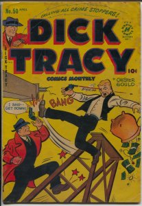 Dick Tracy #50 1952-Harvey-Chester Gould-violent cover-VG