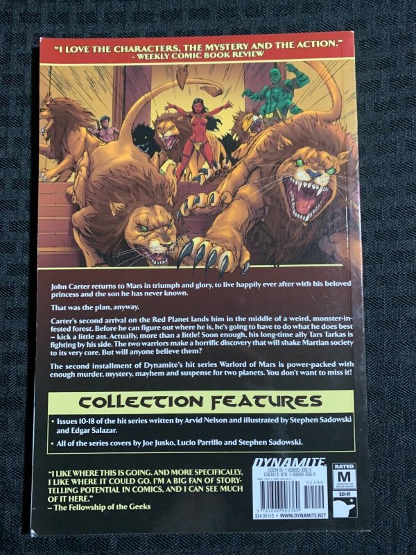 2012 WARLORD OF MARS Volume 2 SC VF- 7.5 1st Dynamite / Joe Jusko Cover