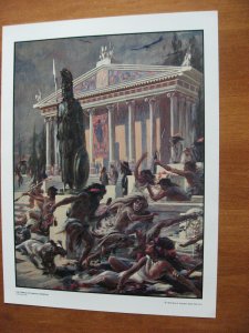 SEVEN WONDERS OF THE ANCIENT WORLD PORTFOLIO SIGNED ROY KRENKEL 1975