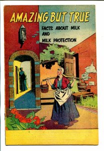 AMAZING BUT TRUE 1956-MILK INDUSRY-DISNEYLAND-PROMOTIONAL COMIC-vg/fn