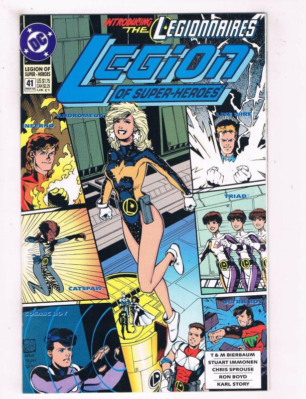 Legion Of Super Heroes #41 VG/FN DC Comics Comic Book Mar 1993 DE39 AD12