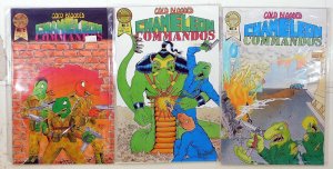 Cold-Blooded Chameleon Commandos Lot of 3 #2, 3, 4 1986 Blackthorne Comic Books