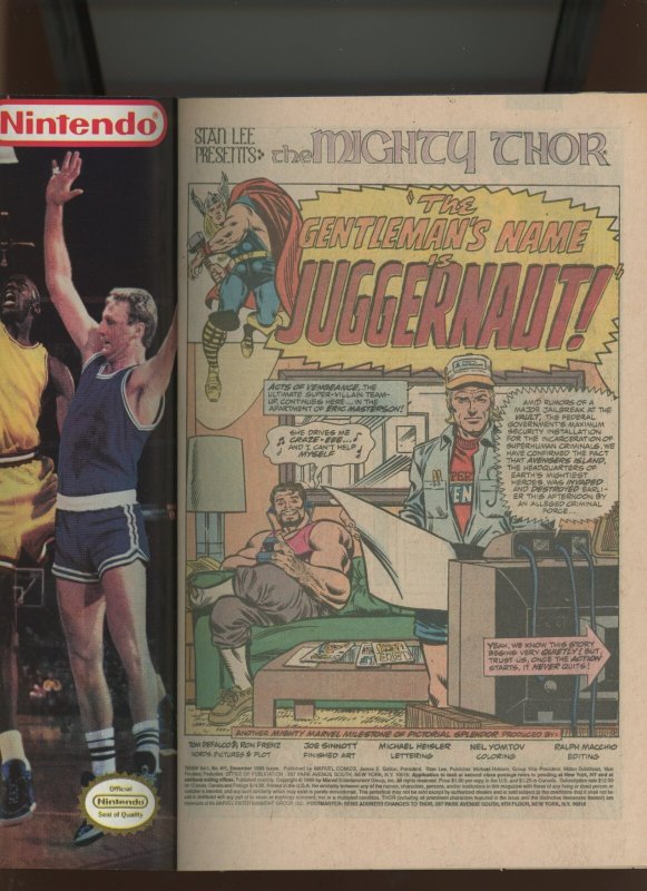 (1989) Thor #411: KEY ISSUE! DIRECT! WE COMBINE SHIPPING! (9.0/9.2)