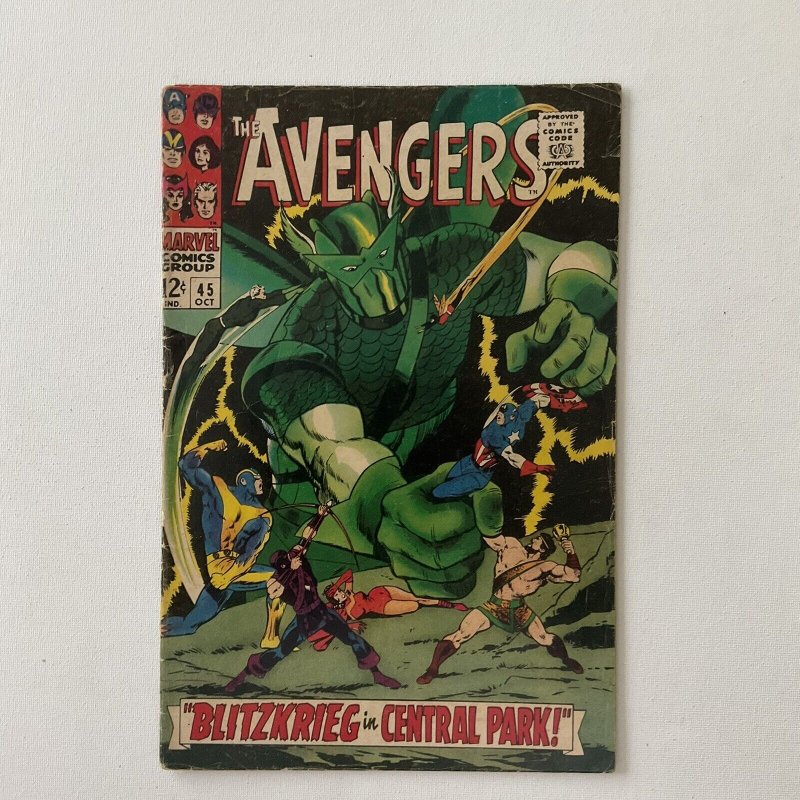 Avengers 45 Fine- Fn- 5.5 Marvel 1967 A