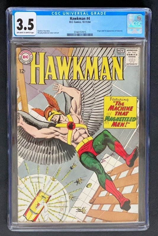 Hawkman #4 DC 1964 CGC 3.5