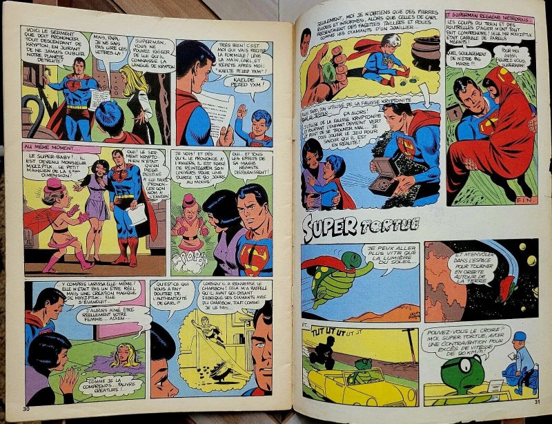 Superman et Batman #28 VG 4.0 (Belgium 1970) Rare/Scarce FRENCH Full Color Comic