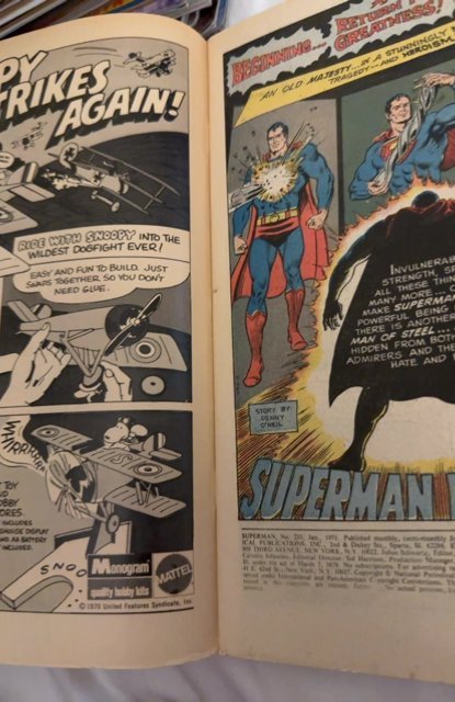 Superman #233 (1971)iconic key Neal adams Superman cover