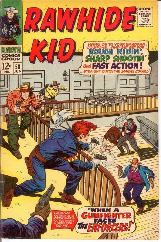 RAWHIDE KID (1960-1979) 58 VG June 1967 COMICS BOOK