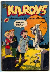 The Kilroys #14 1948- Milt Gross- Spicy good girl art- ghost cover VG