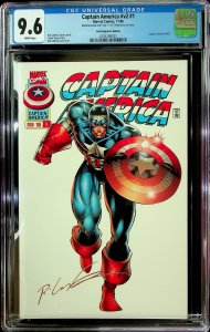 Captain America #1 Variant Cover (1996) - CGC 9.6 - Cert#4256299023