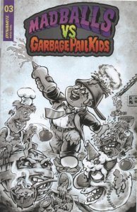 Madballs Vs. Garbage Pail Kids (2022) #3 VF/NM Cover D Crosby B&W Variant