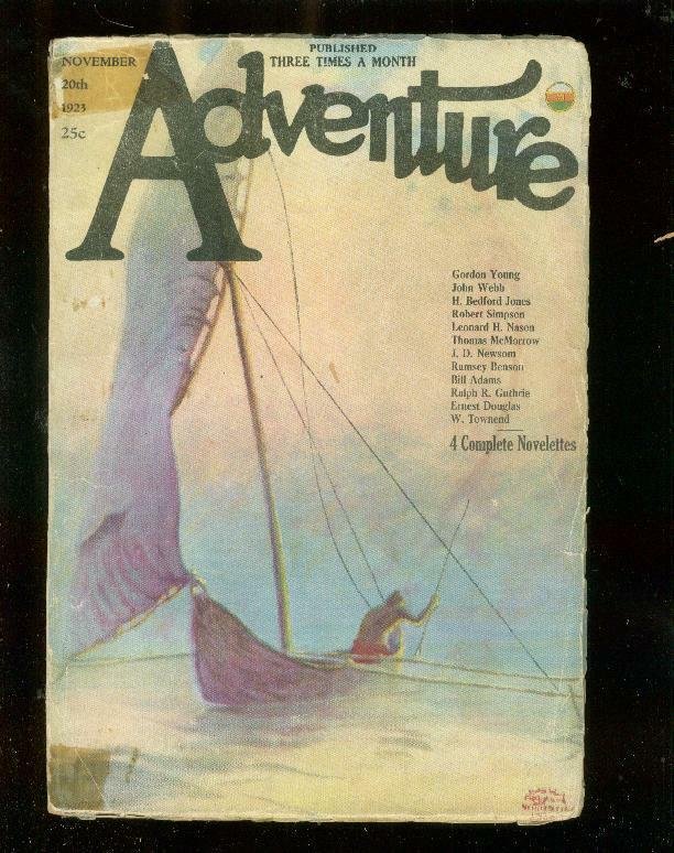 ADVENTURE PULP-11/20/23-EDGAR WITTMACK-W TOWNSEND-RARE-good/very good G/VG