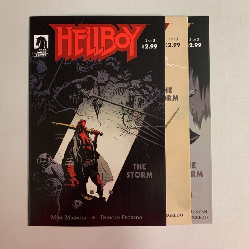 Hellboy The Storm #1-3 Set (Dark Horse 2010) 1 2 3 Mike Mignola (9.0+) 