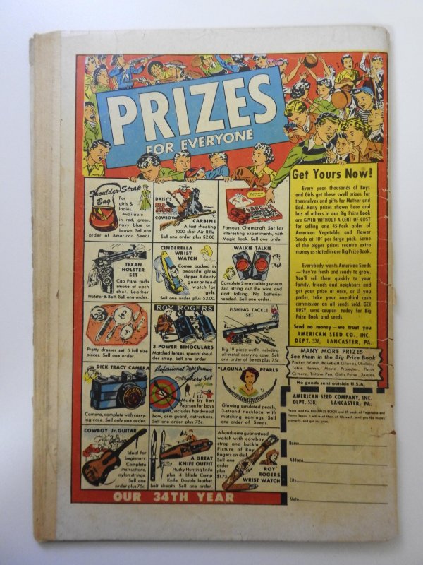 G.I. Joe #8  (1952) GD Cond! Cover detached at top staple, Centerfold detached