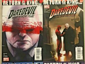 DAREDEVIL#116-119 NM LOT 2009 'RETURN OF THE KING' MARVEL COMICS