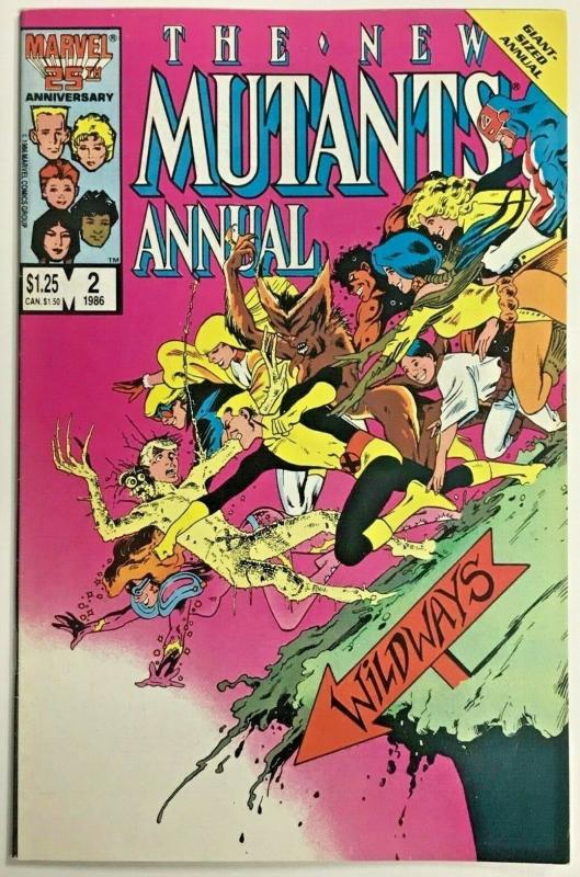 NEW MUTANTS ANNUAL#2 VF 1986 FIRST PSYLOCKE MARVEL COMICS