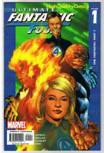 ULTIMATE FANTASTIC FOUR 1, NM-, Bendis, Millar, Kubert, 2004, more FF in store