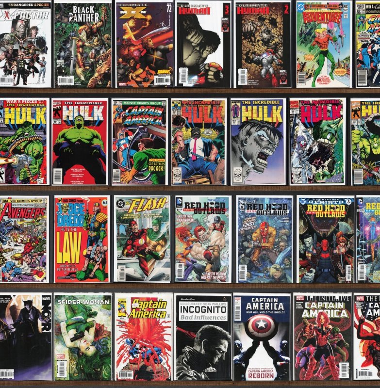 Huge Lot 130+ Comics with Captain America, Fantastic Four & More!