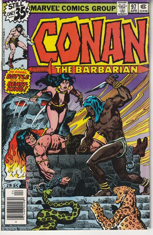 Conan The Barbarian(vol. 1) # 97 At the Mercy of the Beast King !