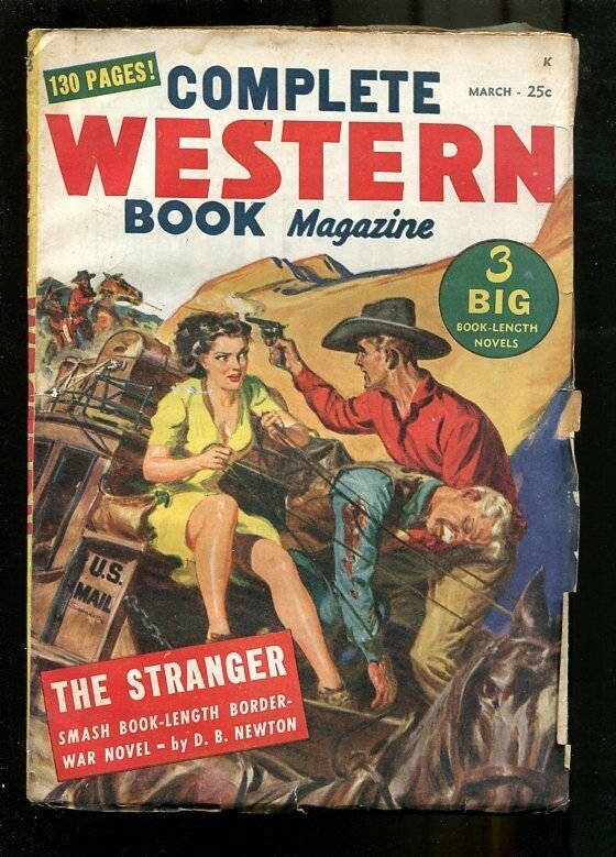 COMPLETE WESTERN PULP-1948-MAR-SAUNDERS GGA LEGS COVER- VG+