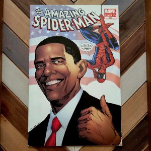 AMAZING SPIDER-MAN #583 FN (Marvel 2009) 4th Printing PRES BARACK OBAMA Tribute