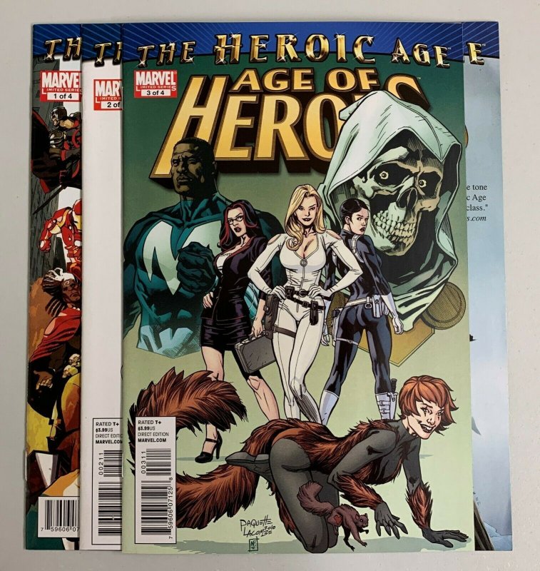 Age Of Heroes #1-4 Set (Marvel 2010) 1 2 3 4 Kurt Busiek (8.5+)