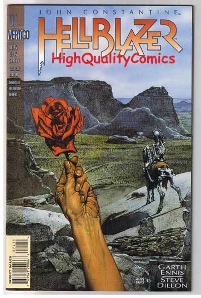 HELLBLAZER 74, NM, John Constantine, Vertigo, Garth Ennis, 1988, more in store