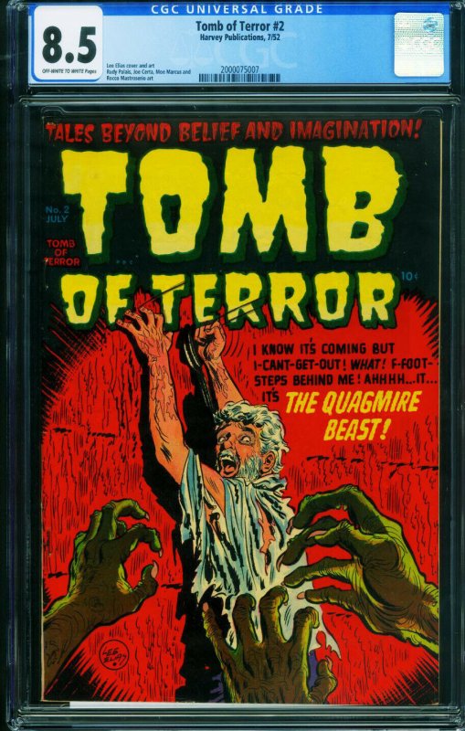 TOMB OF TERROR #2 CGC 8.5 1952-Pre-Code Horror 2000075007