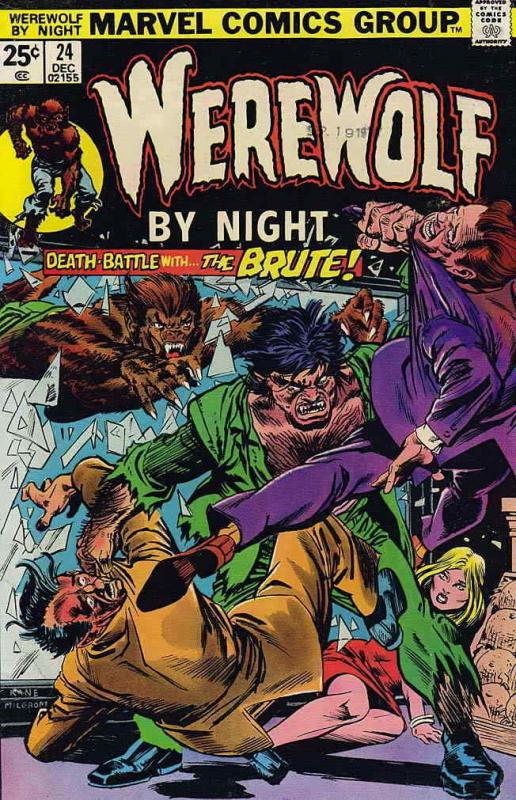 Werewolf By Night #24 VF; Marvel | save on shipping - details inside