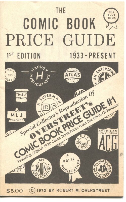 COMIC BOOK PRICE GUIDE #1-COLLECTOR’S REPRODUCTION--1993--COMIC BOOK HISTORY