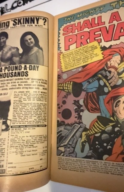Thor #161 (1969) Shall a god prevail Moderate foxxing/Brownig