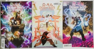 DEMON DAYS Rising Storm #1 Peach MoMoKo Lot of 3 Variant Covers Marvel Comics